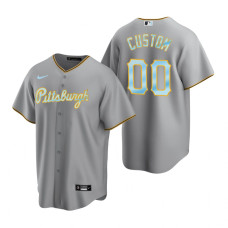 Pittsburgh Pirates Custom Gray 2022 Father's Day Replica Jersey