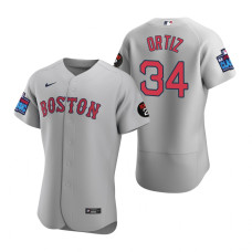 Boston Red Sox David Ortiz Authentic Gray 2022 Little League Classic Jersey