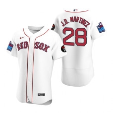 Boston Red Sox J.D. Martinez White 2022 Little League Classic Authentic Jersey