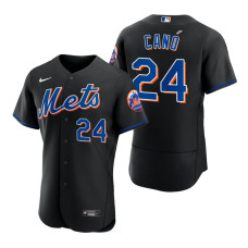 Men's New York Mets Robinson Cano Black 2022 Authentic Alternate Jersey