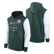 Colorado Rockies Green 2022 City Connect Therma Performance Hoodie