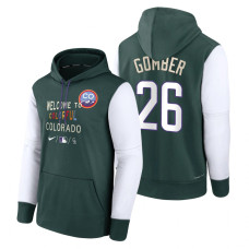 Colorado Rockies Austin Gomber Green 2022 City Connect Therma Hoodie