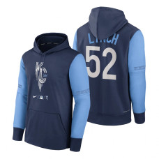Kansas City Royals Daniel Lynch Navy 2022 City Connect Pullover Hoodie