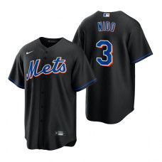 Men's New York Mets Tomas Nido Nike Black 2022 Replica Alternate Jersey