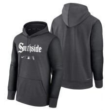 Chicago White Sox Charcoal Black 2022 City Connect Collection Performance Pullover Hoodie