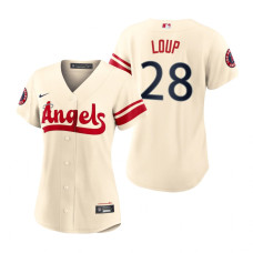 Women's Los Angeles Angels Aaron Loup Cream 2022 City Connect Replica Jersey