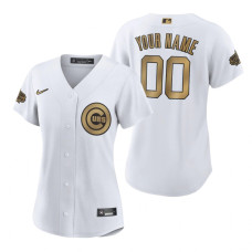 Women's Chicago Cubs Custom White 2022 MLB All-Star Game Replica Jersey