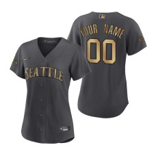 Women's Seattle Mariners Custom Charcoal 2022 MLB All-Star Game Replica Jersey