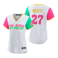 Women's San Diego Padres Matt Beaty White 2022 City Connect Replica Jersey