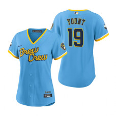 Women's Milwaukee Brewers Robin Yount Powder Blue 2022 City Connect Replica Jersey