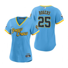 Women's Milwaukee Brewers Taylor Rogers Powder Blue 2022 City Connect Replica Jersey