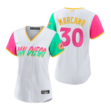 Women's San Diego Padres Tucupita Marcano White 2022 City Connect Replica Jersey