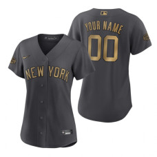 Women's New York Yankees Custom Charcoal 2022 MLB All-Star Game Replica Jersey