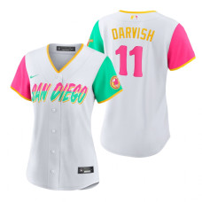 Women's San Diego Padres Yu Darvish White 2022 City Connect Replica Jersey