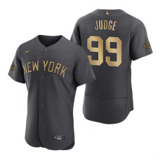 Men's New York Yankees Aaron Judge Charcoal 2022 MLB All-Star Game Authentic Jersey