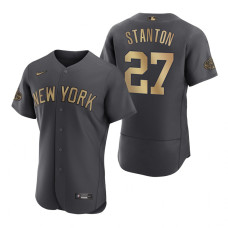 Men's New York Yankees Giancarlo Stanton Charcoal 2022 MLB All-Star Game Authentic Jersey