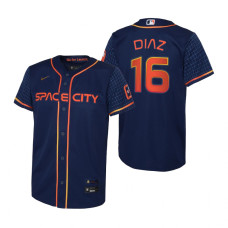 Youth Houston Astros Aledmys Diaz Nike Navy 2022 City Connect Replica Jersey