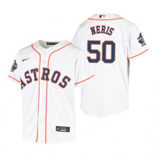 Youth Houston Astros Hector Neris White 2022 World Series Replica Jersey