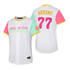 Youth San Diego Padres CJ Abrams White 2022 City Connect Replica Jersey