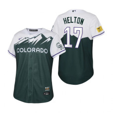 Youth Colorado Rockies Todd Helton Nike Green 2022 City Connect Replica Jersey