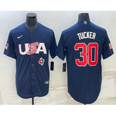 Men's USA Baseball #30 Kyle Tucker 2023 World Baseball Classic Jersey -  Navy