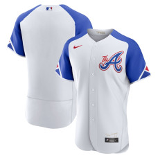 Atlanta Braves  Nike White 2023 City Connect Authentic Jersey - Mans