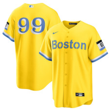 Boston Red Sox Alex Verdugo Nike Gold City Connect Replica Player Jersey - Mans