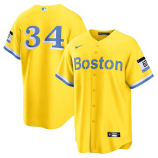 Boston Red Sox David Ortiz Nike Gold Retired Player City Connect Replica Jersey - Mans
