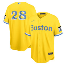 Boston Red Sox J.D. Martinez Nike Gold City Connect Replica Player Jersey - Mans