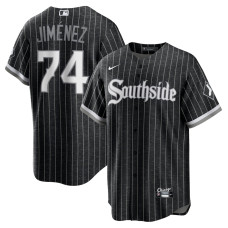 Chicago White Sox Eloy Jimenez Nike Black/Anthracite City Connect Replica Player Jersey - Mans