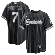 Chicago White Sox Tim Anderson Nike Black City Connect Replica Player Jersey - Mans