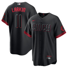 Cincinnati Reds Barry Larkin Nike Black 2023 City Connect Replica Player Jersey - Mans