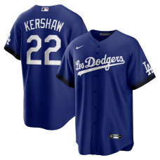 Los Angeles Dodgers Clayton Kershaw Nike Royal City Connect Replica Player Jersey - Mans
