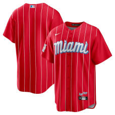 Miami Marlins Nike Red City Connect Replica Team Jersey - Mans