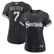 Chicago White Sox Tim Anderson Nike Black City Connect Replica Player Jersey - Womans