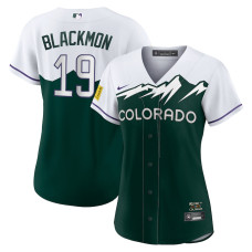Colorado Rockies Charlie Blackmon Nike White/Forest Green City Connect Replica Player Jersey - Womans