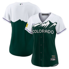 Colorado Rockies Nike White/Forest Green City Connect Replica Team Jersey - Womans