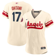 Los Angeles Angels Shohei Ohtani Nike Cream 2022 City Connect Replica Player Jersey - Womans