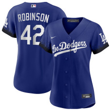 Los Angeles Dodgers Jackie Robinson Nike Royal City Connect Replica Player Jersey - Womans