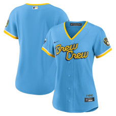 Milwaukee Brewers Nike Powder Blue 2022 City Connect Replica Team Jersey - Womans
