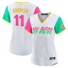 San Diego Padres Yu Darvish Nike White 2022 City Connect Replica Player Jersey - Womans