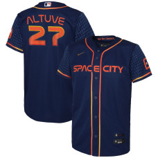 Houston Astros Jose Altuve Nike Navy 2022 City Connect Replica Player Jersey - Youth Boys