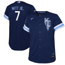 Kansas City Royals Bobby Witt Jr. Nike Navy 2022 City Connect Replica Player Jersey - Youth Boys