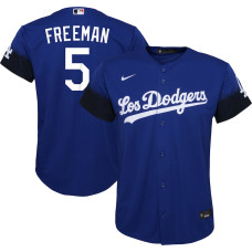 Los Angeles Dodgers Freddie Freeman Nike Royal City Connect Replica Player Jersey - Youth Boys