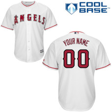 Custom Los Angeles Angels of Anaheim Authentic White Home Cool Base Jersey