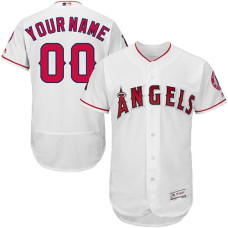 Custom Los Angeles Angels of Anaheim White Flexbase Authentic Collection Jersey