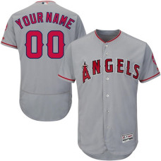 Custom Los Angeles Angels of Anaheim Grey Flexbase Authentic Collection Jersey