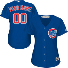 Women's Custom Chicago Cubs Replica Royal Blue Alternate Cool Base Jersey