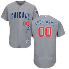 Custom Chicago Cubs Grey Flexbase Authentic Collection Jersey