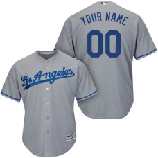 Youth Custom Los Angeles Dodgers Authentic Grey Road Cool Base Jersey